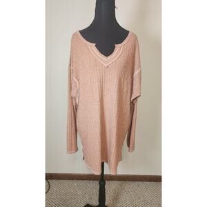 GiGiO Women's V-Neck Long Sleeve Top